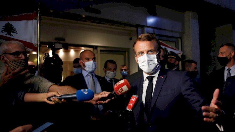الرئيس الفرنسي إيمانويل ماكرون في لبنان