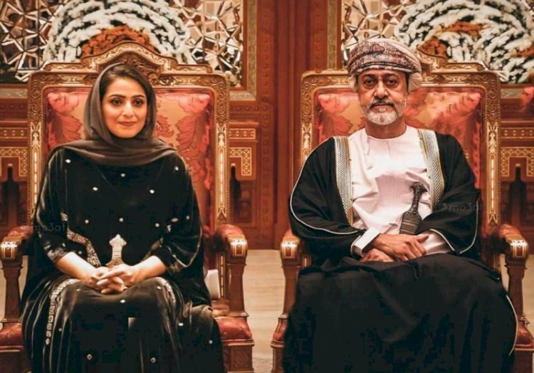 امير سلطنة عمان وزوجه 