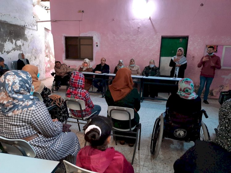 مجلس المرأة بمحافظة رفح يعقد لقاء حول ( العنف ضد المرأة وواقع النساء  ذوات الإعاقة والعنف الممارس بحقهم)