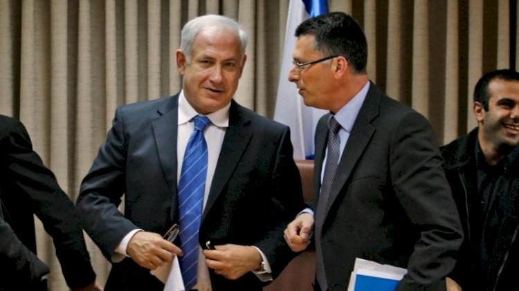 جدعون ساعر ونتنياهو 