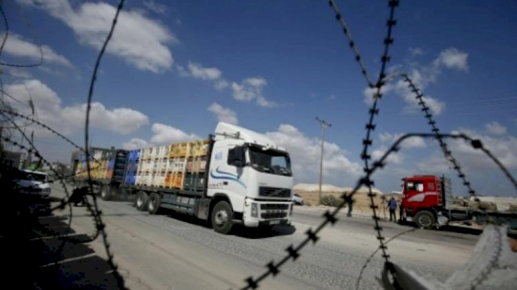 نقل البضائع لغزة -ارشيفية