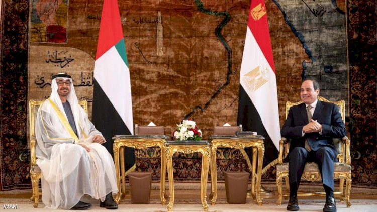 الشيخ محمد بن زايد والرئيس المصري عبد الفتاح السيسي