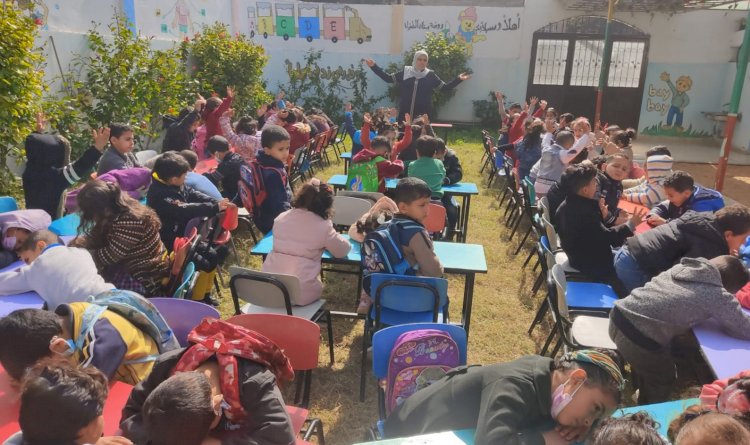 بالصور:حركة فتح بمحافظة الشمال تنفذ يوم مفتوح للأطفال في روضة بستان الطفولة في قاطع الشهيد صلاح خلف بمحافظة الشمال 