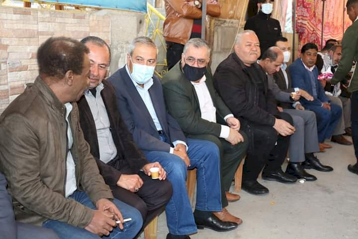 غزة:النائب ماجد ابو شمالة بزيارة إلى القائد توفيق ابو خوصة