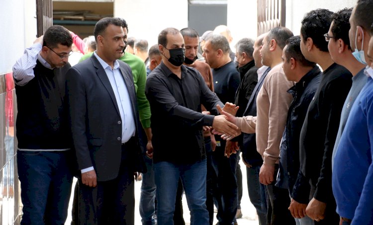 إستقبال محافظة غزة للقيادي في تيار الاصلاح الديمقراطي ماهر مقداد 