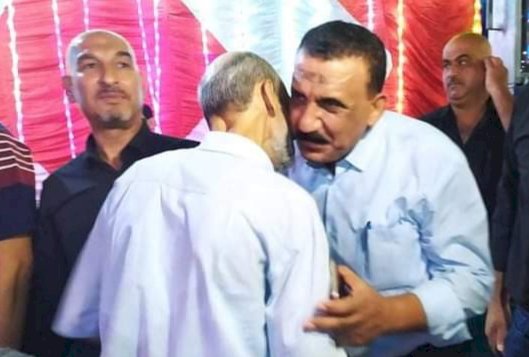 غزة:قيادة تيار الاصلاح الديمقراطي أثناء زيارة فرح عائلة  العامودي