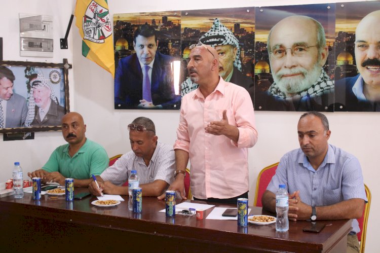 غزة:أحمد ابو العطا محافظ غزة أثناء محاضرة مجلس العمال