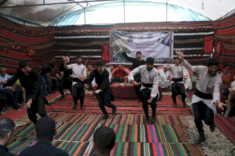 مجلس الشباب الفلسطيني في حركة فتح بمحافظة الشمال بمشاركة فرقة شعاع المجد للتراث الفلسطيني والفنون الاستعراضية والفلكلور الشعبي نظم فعالية لإحياء يوم التراث الفلسطيني