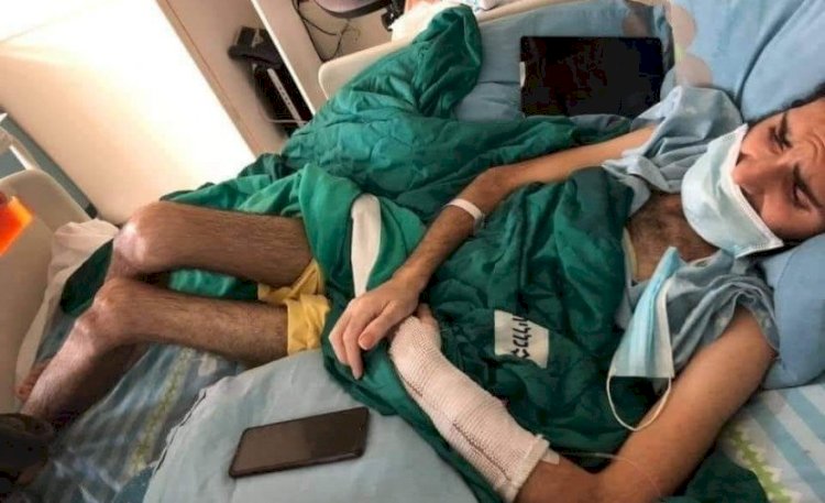 أخر صورة الأسير المضرب عن الطعام مقداد القواسمي 