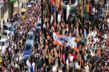 نابلس تودع شهداءها محمد العزيزي وعبد صبح وسط مطالبات بالانتقام