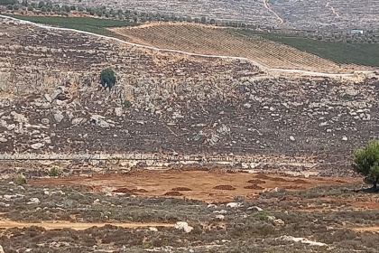 جيش الاحتلال يجرف 8 دونمات من أراضي سنجل شمال رام الله