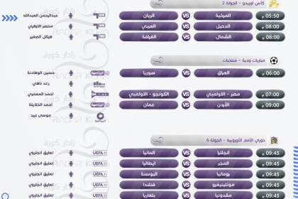 مواعيد أبرز مباريات اليوم الاثنين بدوري الأمم الأوروبية والقنوات الناقلة