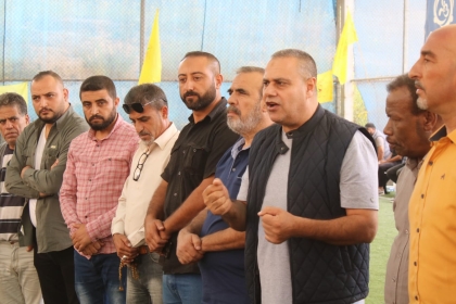 لجنة الأنشطة والفعاليات في حركة فتح بساحة غزة تُنظم لقاء مع وحدة النظام