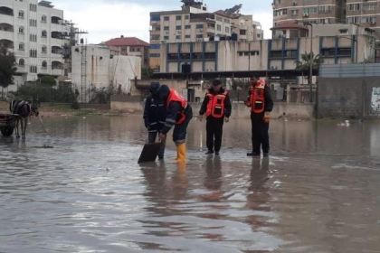 بلدية غزة تُصدر بيانًا توضيحيًا حول الأضرار التي خلفها المنخفض الجوي على القطاع