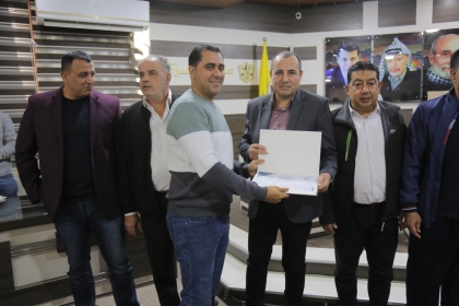 مفوضية الإعلام بساحة غزة تُكرم الفائزين في مسابقة أفضل تصميم وأفضل برومو