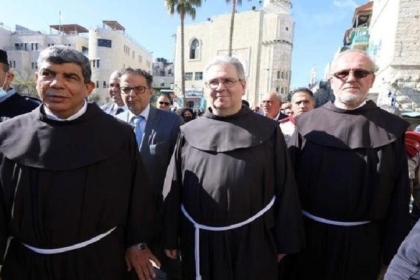 وصول حارس الأراضي المقدسة إلى مدينة بيت لحم