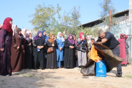بالصور.. مجلس المرأة في حركة فتح بمحافظة غزة ينظم ورشة تدريبية حول "الحرائق والكوارث"