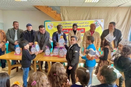 لجنة الأشبال والزهرات بساحة غزة تُنظم حملة تكريم أوائل الطلبة في المحافظات الخمس