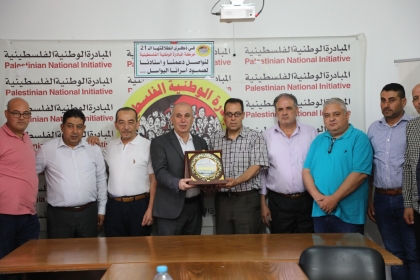 قيادة حركة فتح بساحة غزة تهنئ المبادرة الوطنية بمناسبة مرور 21 عاماً على انطلاقتها