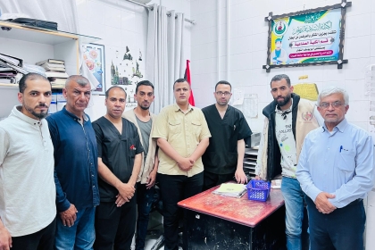 لجنة طوارئ محافظة رفح تتفقد أحوال المرضى في قسم "الكِلية الصناعية" بمستشفى أبو يوسف النجار
