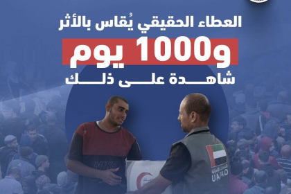 نشطاء يغردون دعمًا وإسنادًا لعملية "الفارس الشهم 3" واحتفاءً بمرور ألف يوم من العطاء الإمارات