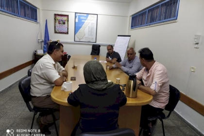 لجنه اللاجئين تزور القائم باعمال رئيس مكتب الاونروا بالمنطقة الجنوبية ميرندا بركات