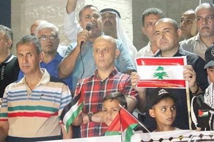 حركة فتح في ساحة غزة تنظم وقفة تضامنية مع الشعب اللبناني