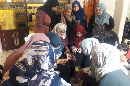 مجلس المرأة بمحافظة غزة يستكمل ورشة عمل بعنوان" فن صناعة الكروشية بالسنارة"