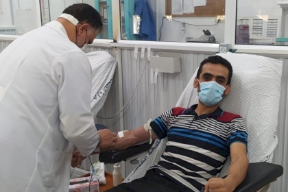 حركة فتح ساحة غزة تنفذ مبادرة "دمك هوا دمي" بالمحافظة الوسطى