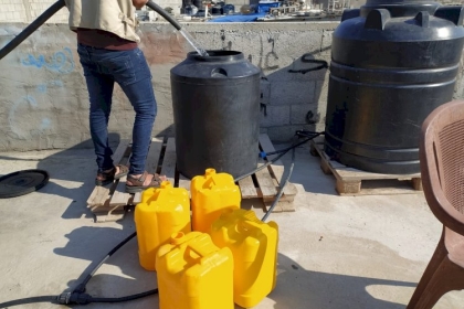 استكمال مبادرة "سقيا الخير " لتوصيل مياه الشرب إلى مخيمات اللاجئين بمحافظة رفح