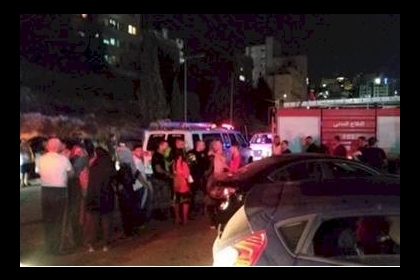 إصابة 6 مواطنين نتيجة اندلاع حريق من تسرب غاز برام الله