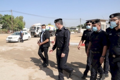 الشرطة تنتهي من تهيئة دوار حمودة شمال القطاع