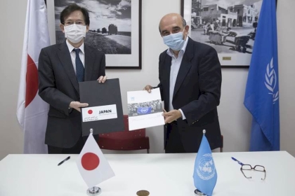 اليابان تتبرع بـ 4,3 مليون دولار من أجل المعونة الغذائية للاجئي فلسطين
