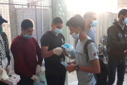 لجان الشبيبة الثانوية تستقبل طلبة الثانوية لتهنئتهم بالعودة للمدارس