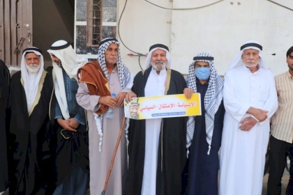 شاهد: مخاتير ووجهاء بغزة يوجهون رسالة تضامن ضد ما يجري في مخيم الأمعري