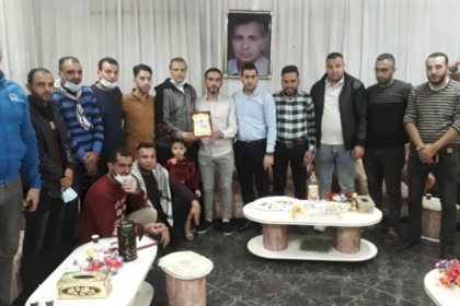 مجلس الشباب الفلسطيني يهنئ جهاد شحادة بعودته سالماً لأرض الوطن  