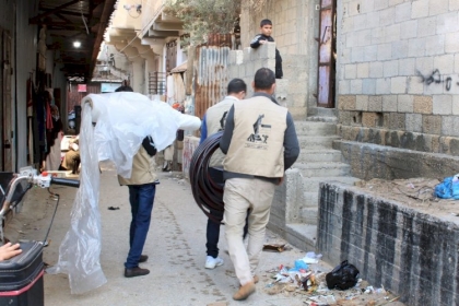 لجنة المؤسسات والمجتمع المدني بمحافظة غزة تطلق برنامجها الإغاثي تحت عنوان "دائما معكم" 