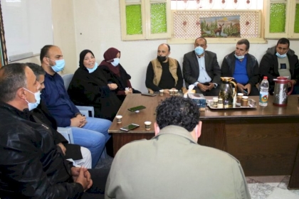 قيادة حركة فتح ساحة ومحافظة غزة تزور جمعية جذور الزيتون