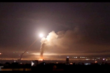 الدفاعات الجوية السورية تتصدى لعدوان اسرائيلي على مطار التيفور العسكري
