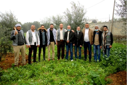 بالصور: كوادر فتح  تنفذ يوم تطوعي مع عمال غزة  إسناداً للمزارعين