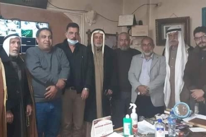 قيادة محافظة غزة تلتقي عدد من المخاتير لبحث سبل تعزيز السلم الأهلي والمجتمعي