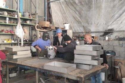 جولة ميدانية وزيارات لعدة ورش صناعات معدنية بمحافظة غزة