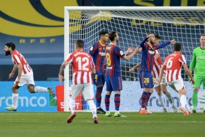 بيلباو يقلب الطاولة على برشلونة ويتوج بكأس السوبر الإسباني للمرة الثالثة في تاريخه