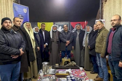 قيادة  حركة فتح بساحة غزة تلتقي عدد من مخاتير مدينة غزة