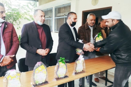 تكريم  قيادة المناطق التنظيمية بالقاطع الغربي لمحافظة رفح على جهودهم في المحافظة على إرث حركة فتح