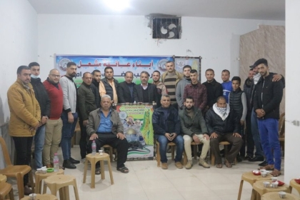 الشبيبة الفتحاوية بالمحافظة الوسطى تنفذ سلسلة زيارات للمجالس الشبابية في العائلات