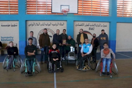 بالصور: مجلس الشباب الفلسطيني بمحافظة غزة ينظم لقاء ودي مع نادي السلام الرياضي لذوي الاحتياجات الخاصة