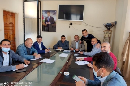 لجنة المؤسسات والمجتمع المدني ساحة غزة تعقد عدة  لقاءات مع كل مكونات اللجنة في المحافظات