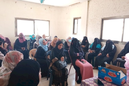 لجنة المؤسسات والمجتمعات المدني في محافظة رفح بالتعاون مع مجلس المرأة تنفذ مبادرة "علي صوتك"