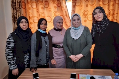 لجنة رياض الأطفال في مجلس المرأة ساحة غزة تكرم عدد من الأخوات في اللجنة